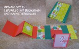 Kreativ Set 15 - Leporello mit Leinen und Magnet Kreativ Set 15 - Leporello mit Leinen und Magnet